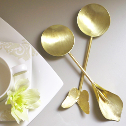 قاشق آجیل خوری دستساز گالری عزیزی مدل پروانه