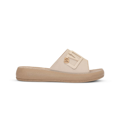 دمپایی زنانه شیما مدل روژا 101 رنگ نسکافه‌ای