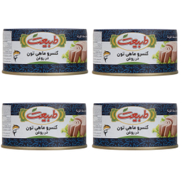 کنسرو تن ماهی در روغن طبیعت وزن 150 گرم بسته ۴ عددی