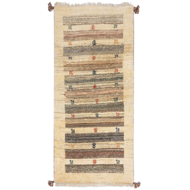 گبه دستباف کناره سی پرشیا کد 122487 سایز 161x74 سانتی متر