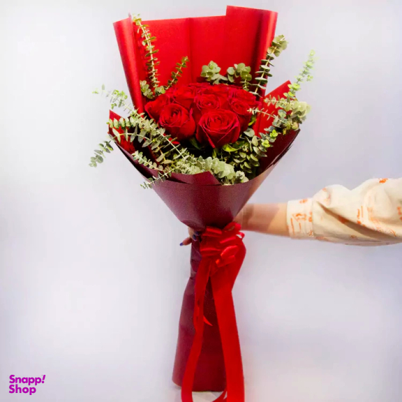 دسته گل رز طبیعی کد 23843