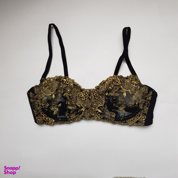 ست شورت و سوتین زنانه برتا مدل توری کد 2420BBG رنگ مشکی