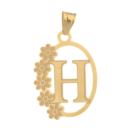 آویز گردنبند طلا 18 عیار زنانه وی وی گلد گالری مدل حروف لاتین H کد va1991
