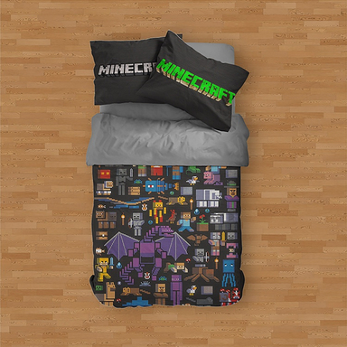 سرویس لحاف یک نفره 4 تکه ماینکرافت کد VM3-217MINECRAFT10