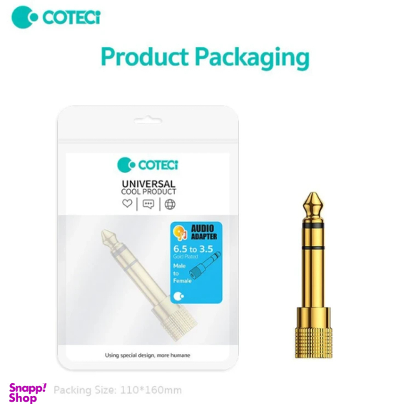 مبدل جک 3.5 میلی متری به جک 6.5 میلی متری کوتتسی مدل 76002