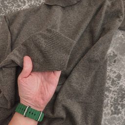 پلیور یقه اسکی مردانه مدل KHK-E2 رنگ خاکی