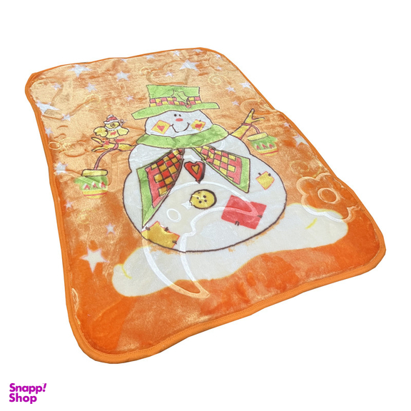 پتو کودک و نوزاد مدل آدمک برفی سایز 110×80 سانتی متر