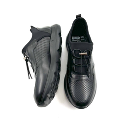 کفش طبی مردانه چرم میخچی کد P8 رنگ مشکی