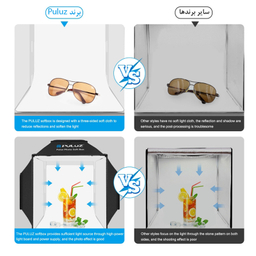 چادر عکاسی پلوز مدل shadowless tent ابعاد 40×40 سانتی متر