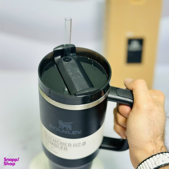 تراول ماگ دسته دار استنلی مدل quencher 1.18 گنجایش 1.18 لیتر