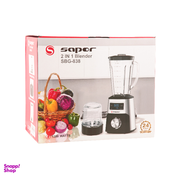 آسیاب و مخلوط کن تایمردار ساپر مدل SBG-838