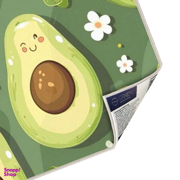 فرش ماشینی چاپی اتاق کودک اورکوم طرح آووکادو کد kids.9006