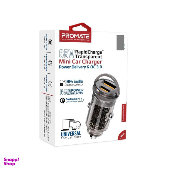 شارژر فندکی پرومیت مدل TransDrive-65W