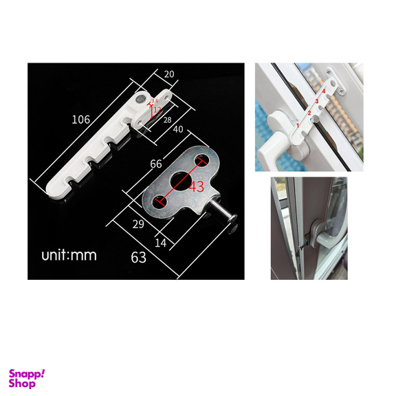 نگه دارنده لنگه پنجره مدل Guchin