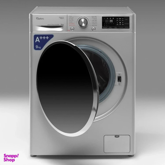 ماشین لباسشویی جی پلاس مدل GWM-R99S ظرفیت 9 کیلوگرم