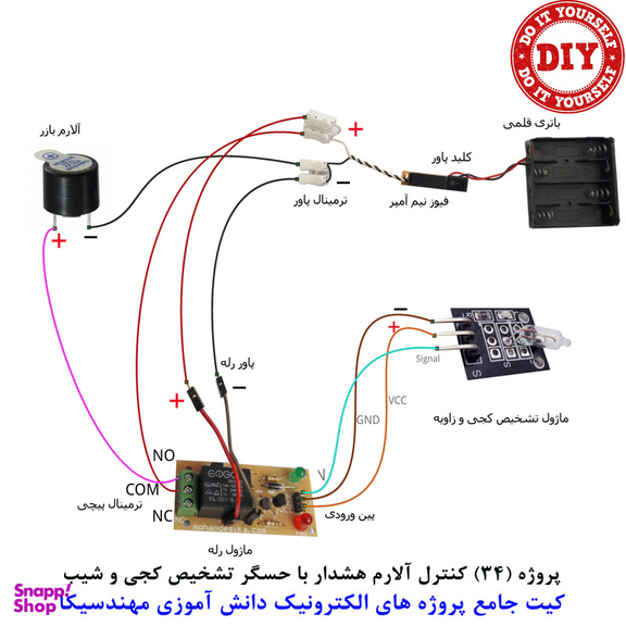 کیت آموزش الکترونیک مهندسیکا مدل 55 پروژه جامع دانش آموزی DIY+55