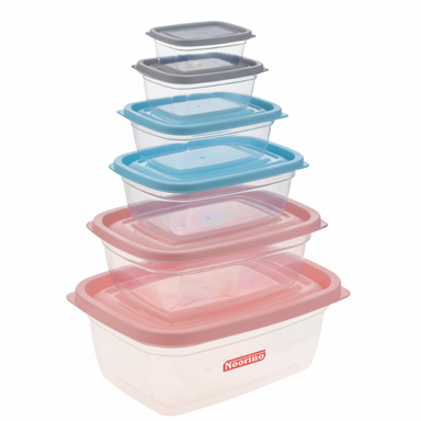 ظرف نگهدارنده نورینو مدل آسو کد 004 مجموعه 6 عددی