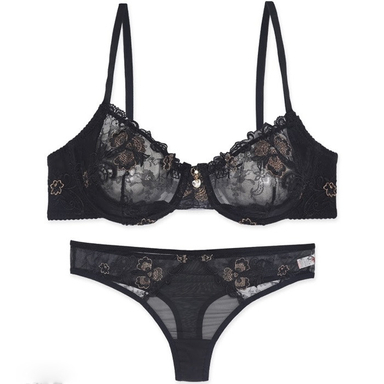 ست شورت و سوتین زنانه میسا کد 7164 رنگ مشکی