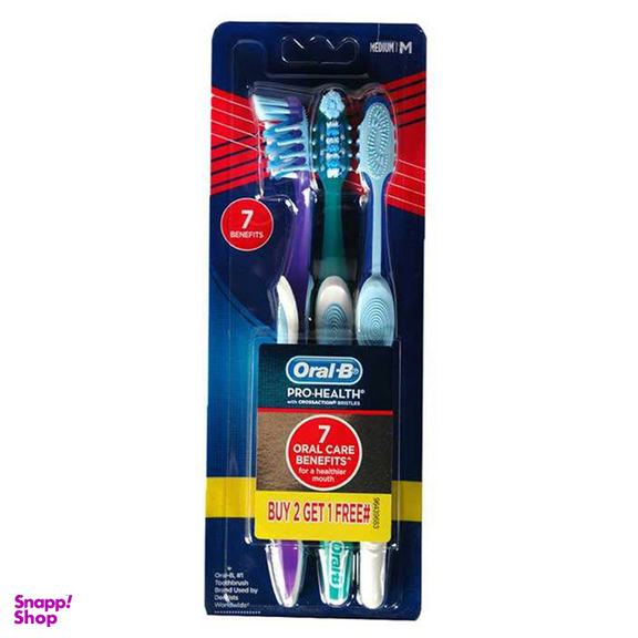 مسواک اورال بی سری Pro Health مدل 7Benefits بسته 3 عددی