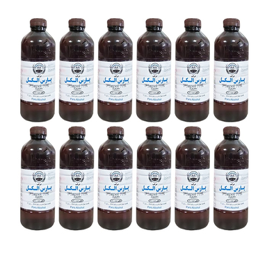 الکل اتیلیک طبی 70٪ پارس الکل حجم 1000 سی سی بسته 12 عددی