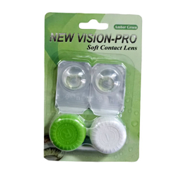 لنز چشم پرو نیو ویژن رنگ سبز آمبره شماره 24 به همراه جالنزی
