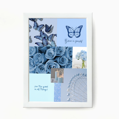 تابلو طرح مینیمال آبی مدل 01