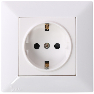 پریز برق ارت‌ دار جهان الکتریک مدل آیسان کد JEA39472006