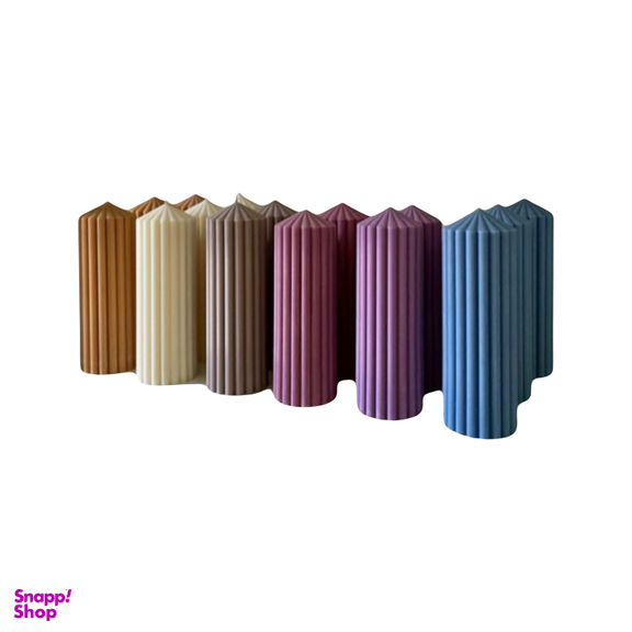 شمع مدل موج پیچی کد cw301 مجموعه 2 عددی