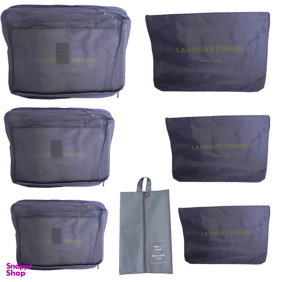 نظم دهنده ساک و چمدان سفری کد 0021 بسته 7 عددی