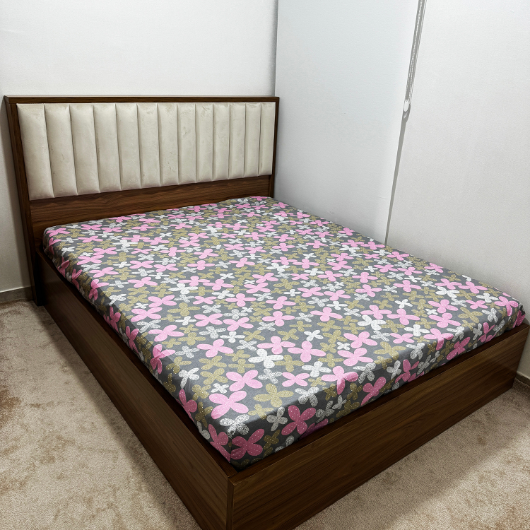 ملحفه 2 نفره ناتوسا مدل کشدار توسکا سایز 160×200 سانتی متر