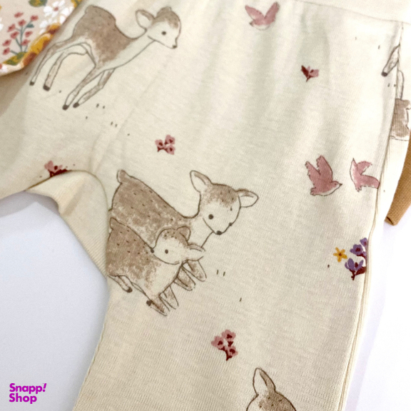 شلوار راحتی نوزاد مدل آهو کمر پهن