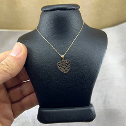 گردنبند طلا 18 عیار زنانه مدل برگ ظریف کد 59896