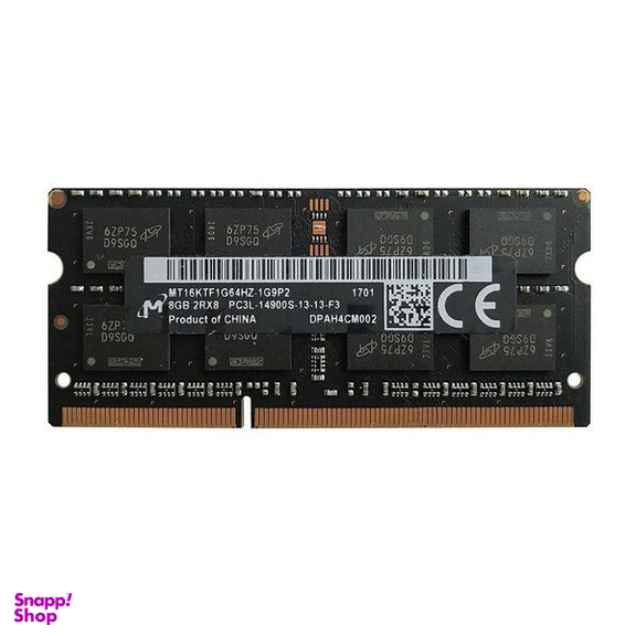 رم لپ تاپ DDR3L تک کاناله 1866 مگاهرتز CL13 میکرون مدل PC3L-14900s BLACK ظرفیت 8 گیگابایت