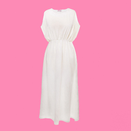 پیراهن سارافون زنانه کد 01 رنگ سفید