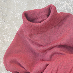 پلیور یقه اسکی مردانه مدل ZRM-E1 رنگ زرشکی تیره