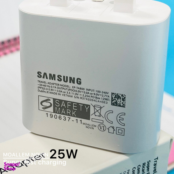 شارژر دیواری 25 وات معلم نوین مدل Galaxy A54