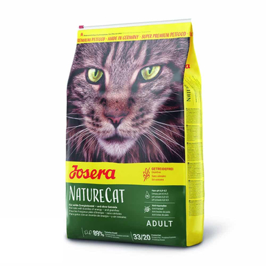 غذای خشک گربه بالغ جوسرا مدل NatureCat مناسب تمامی نژادها وزن 10 کیلوگرم