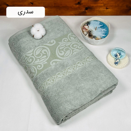 حوله حمامی دنیز طرح آنیسا سایز 100×160 سانتی متر
