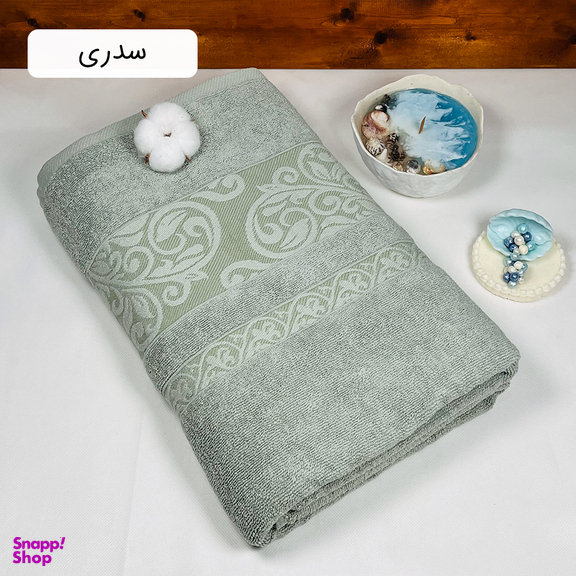 حوله حمامی دنیز طرح آنیسا سایز 100×160 سانتی متر