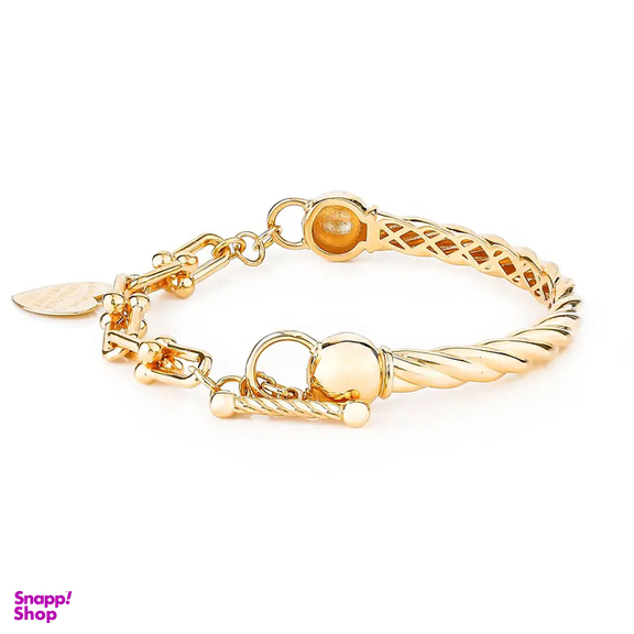 دستبند طلا 18 عیار زنانه میلی گالری طرح تیفانی بنگل کد MT1068