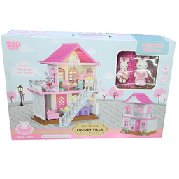 عروسک دخترانه مدل خرگوش خانه دو طبقه کد 8816