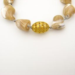 دستبند طلا 18 عیار زنانه کاپانی مدل صدفی کد kb020