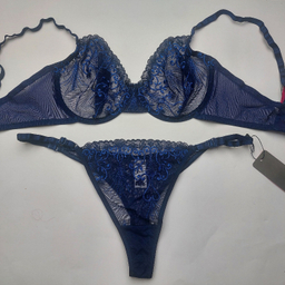 ست سوتین و شورت زنانه برتا کد 2020NY رنگ سرمه ای