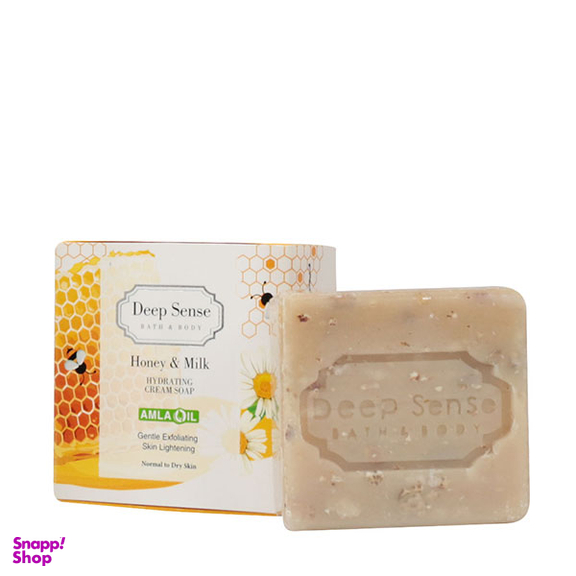 صابون آبرسان صورت دیپ سنس مدل شیر و عسل وزن 75 گرم