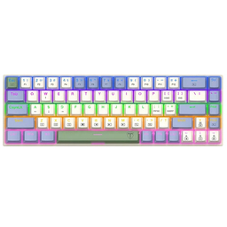 کیبورد باسیم مخصوص بازی تی-دگر مدل Viator T-TGK325 Rainbow