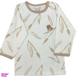 ست بلوز آستین بلند و شلوار نوزاد به‌ آوران طرح بامبو