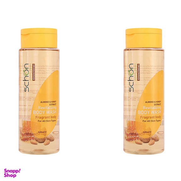 شامپو بدن شون مدل Almond And Honey حجم 420 میلی لیتر مجموعه 2 عددی