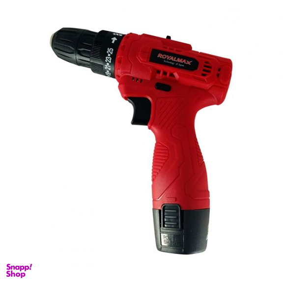 دریل پیچ گوشتی شارژی رویال مکس کد 001 مجموعه 25 عددی
