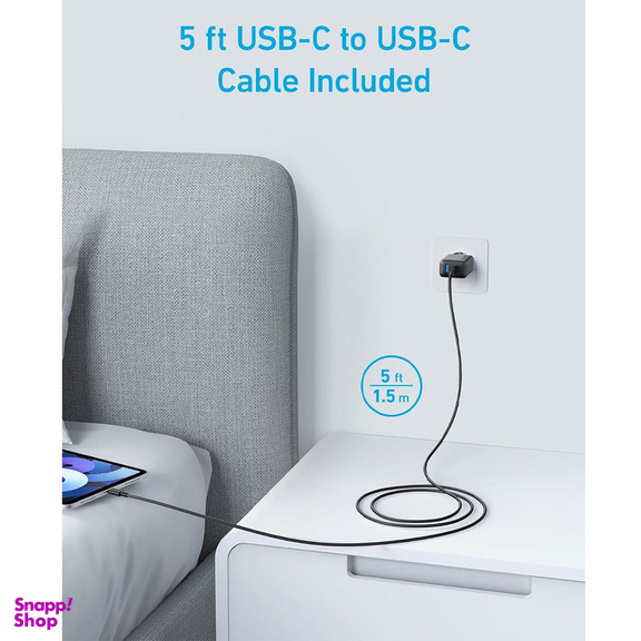 شارژر دیواری 20 وات انکر مدل B2348 به همراه کابل USB-C به طول 1.5 متر
