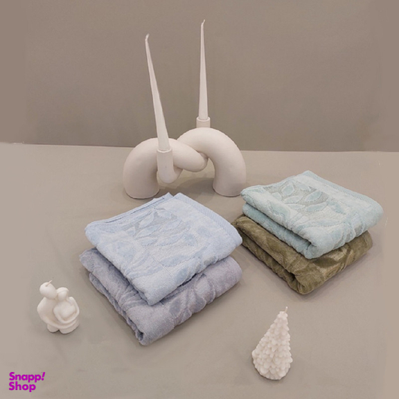 حوله دستی ارغوان مدل یاپراق سایز 80×40 سانتی متر